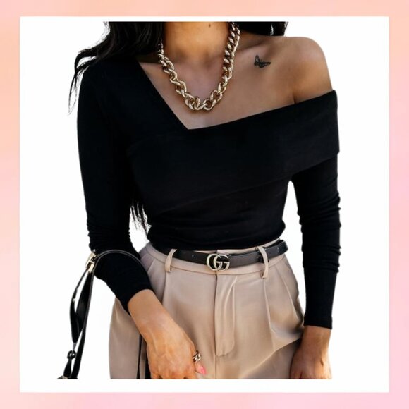 Tops - Chic & Sophisticated: Off-Shoulder Elegance